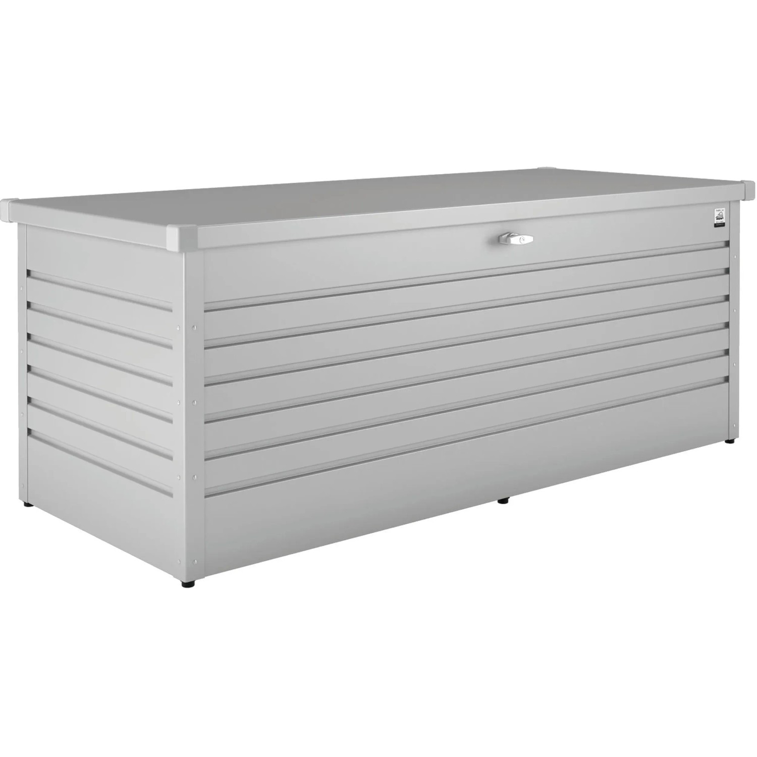 Biohort Freizeitbox 180, silber-metallic, Universalbox zur Aufbewahrung von Gartenutensilien.