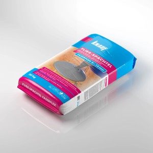 Sack Knauf Fließspachtel Faserflex 15, 20 kg, selbstverlaufend und faserverstärkt.