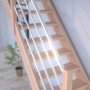 Treppe Mykonos Pro Buche Gerade 80 cm Holz-Edelstahl-Geländer L FSC®_4