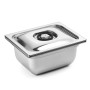 Magic Vac Vakuumierbehälter Inox Gastronorm 6,4 l aus Edelstahl mit Deckel.