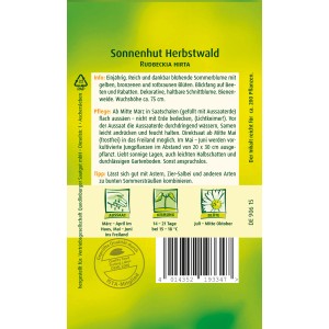 Quedlinburger Sonnenhut 'Herbstwald' Samen für farbenprächtige Blumen im Beet.