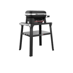 Weber Lumin Compact Elektrogrill mit Stand, schwarz. Kompakter Grill für Balkon und Terrasse.