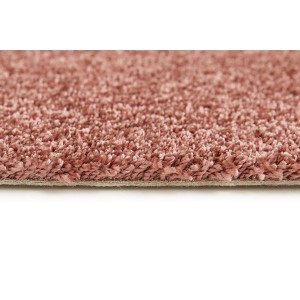 Detailaufnahme: Andiamo Teppichboden Kansas, 400 cm, Altrosa. Weicher Flor, Meterware.