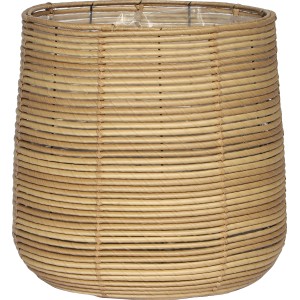Pflanztopf Polyrattan Natur Ø 44 cm x 44,5 cm
