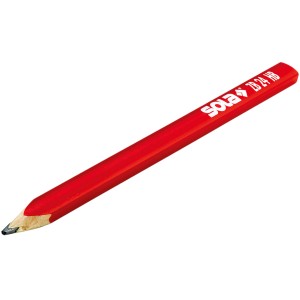 Roter Zimmermannsbleistift ZB 24 SB von Sola für Holz und Papier.