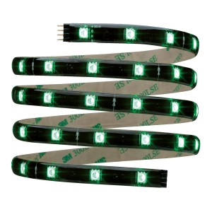 YourLED Strip Basis-Set 1,5m RGB, selbstklebender LED-Streifen mit grünen LEDs.