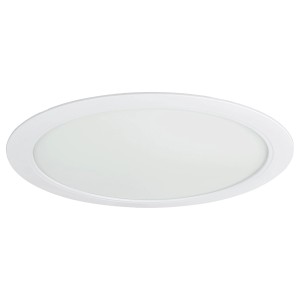 Weißes, rundes E2 Elektro Einbaupanel Style R 300 CCT IP54, eine Deckenleuchte.