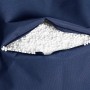 Detailaufnahme: Jeansblauer Sitzsack Big Foot mit EPS-Perlen Füllung sichtbar.