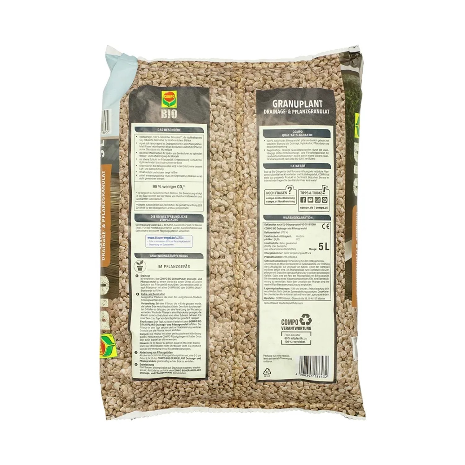 Compo BIO Granuplant Drainage- und Pflanzgranulat 1 x 5 l kaufen bei OBI