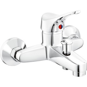 Chromfarbene baliv Wannenarmatur WA-5170 für die Wandmontage.