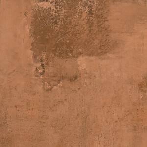 Terrassenplatte Feinsteinzeug Metallic Copper, 100x100 cm, matte glasierte Oberfläche.