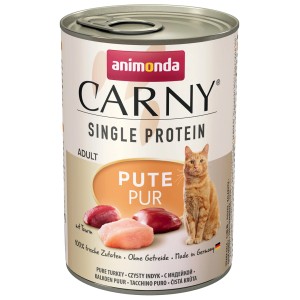 Animonda Carny Single Protein Pute, 400g Dose Katzen-Nassfutter mit Geflügel und Taurin.