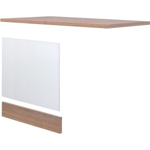 Flex-Well Classic Geschirrspüler-Paket teilintegriert Florida Weiß-Sonoma Eiche