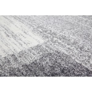 Detailansicht des Kayoom Teppich Falkland Darwin in Silber, ein Kurzflorteppich mit meliertem Design.