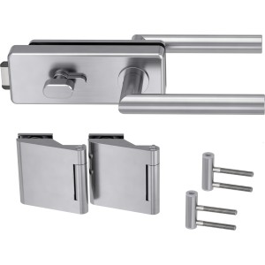 Novadoors Schlosskasten Nova 61 Edelstahloptik WC-Schlosseite