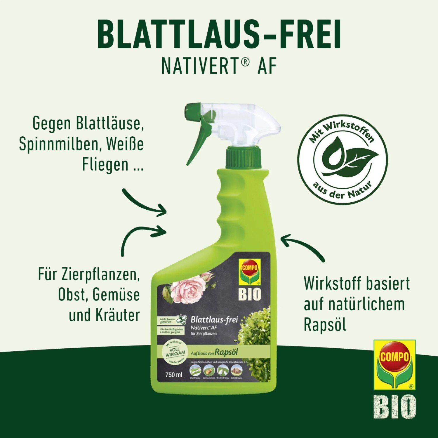 Compo Nativert Blattlaus-frei 750 ml AF Bio kaufen bei OBI