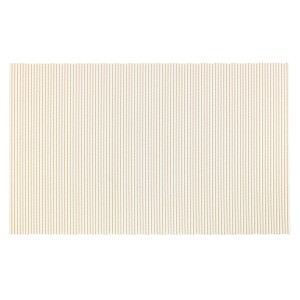 Beige Wenko Badematte (50x80 cm) aus Kunststoff mit gerippter Oberfläche.