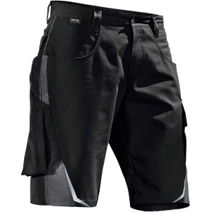 Kübler Pulsschlag Shorts in Schwarz-Anthrazit, Größe 40. Arbeitskleidung mit Taschen und Cordura-Verstärkung.