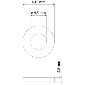 aquaSu Dichtungs-Set, 4 weiße Dichtungsringe für Handbrause, 1/2 Zoll Anschluss.