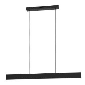 Schwarze LED-Pendelleuchte Andreas-Z von Eglo Connect, 119 cm, RGB/CCT, smarte Lichtsteuerung.