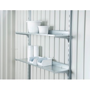Biohort Regalsteher für Gerätehaus Europa/Geräteschrank, 2er-Pack. Regalböden optional.
