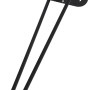 Schwarzes Hairpin Tischuntergestell, 180x710 mm, für DIY Möbelprojekte.