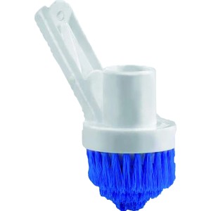 Summer Fun Aufsteck-Eckenreinigungsbürste für Pools mit blauen Borsten.