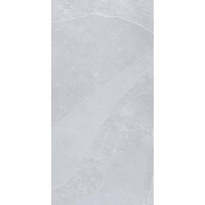 Feinsteinzeug Bodenfliese Mare Grau, 60,4x30,2 cm, matte Steinoptik für Innenräume.