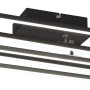 Moderne, schwarze LED Deckenleuchte Corso mit schwenkbaren Elementen.