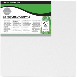 Quadratischer Keilrahmen, 40x40 cm, bespannt mit Baumwolle, geeignet für Öl- und Acrylmalerei.