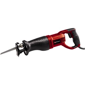 Einhell TC-AP 690 E Universalsäge, rot/schwarz, mit Sägeblatt für Holz.