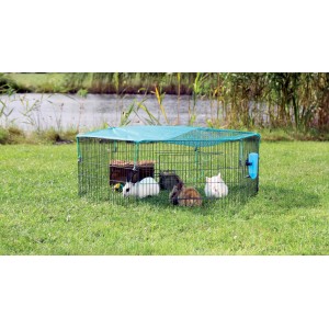 Trixie Freilaufgehege Natura für Jungtiere mit Netz ø 116 cm x 38 cm