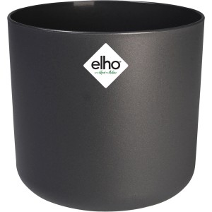 Anthrazitfarbener, runder Elho Blumentopf B.For Soft (Ø 24,7 cm) für Innenräume.