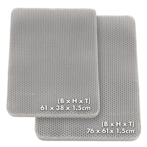 KARAT Katzenstreumatte Charly in Wabendesign Abwaschbar Grau 61 x 38 cm