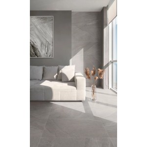 Class Tile Bodenfliese Burlington Feinsteinzeug Grey 60 cm x 120 cm