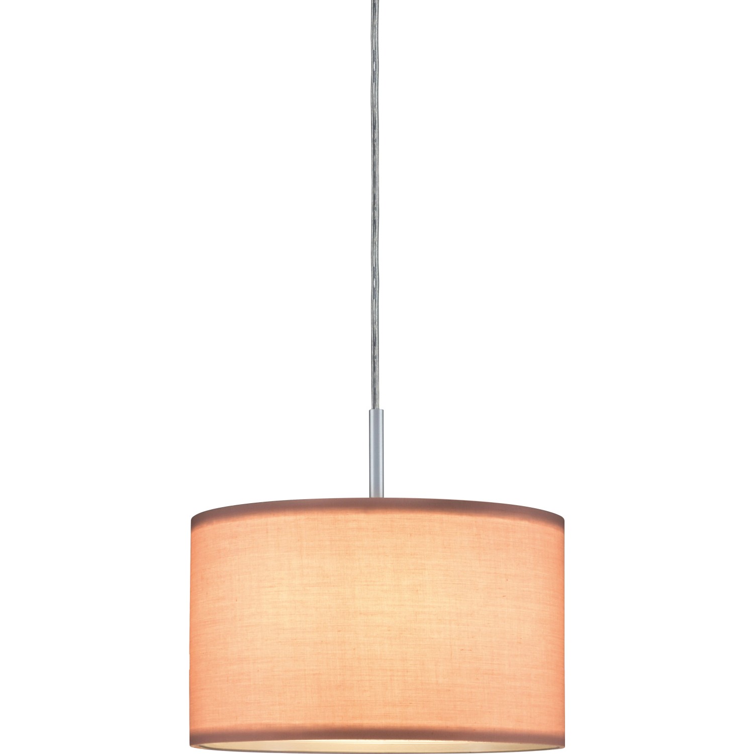 Paulmann DecoSystems Stoffschirm Tessa Rosé – Ø 25 Cm, Max. 50W, Für Spots & Pendelleuchten