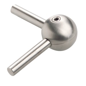 Gelenk V2A 35/10 aus Edelstahl für Treppen und Geländer.