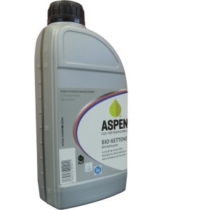 Aspen Bio-Kettenöl 1 l für Kettensägen, mit Haftzusatz.