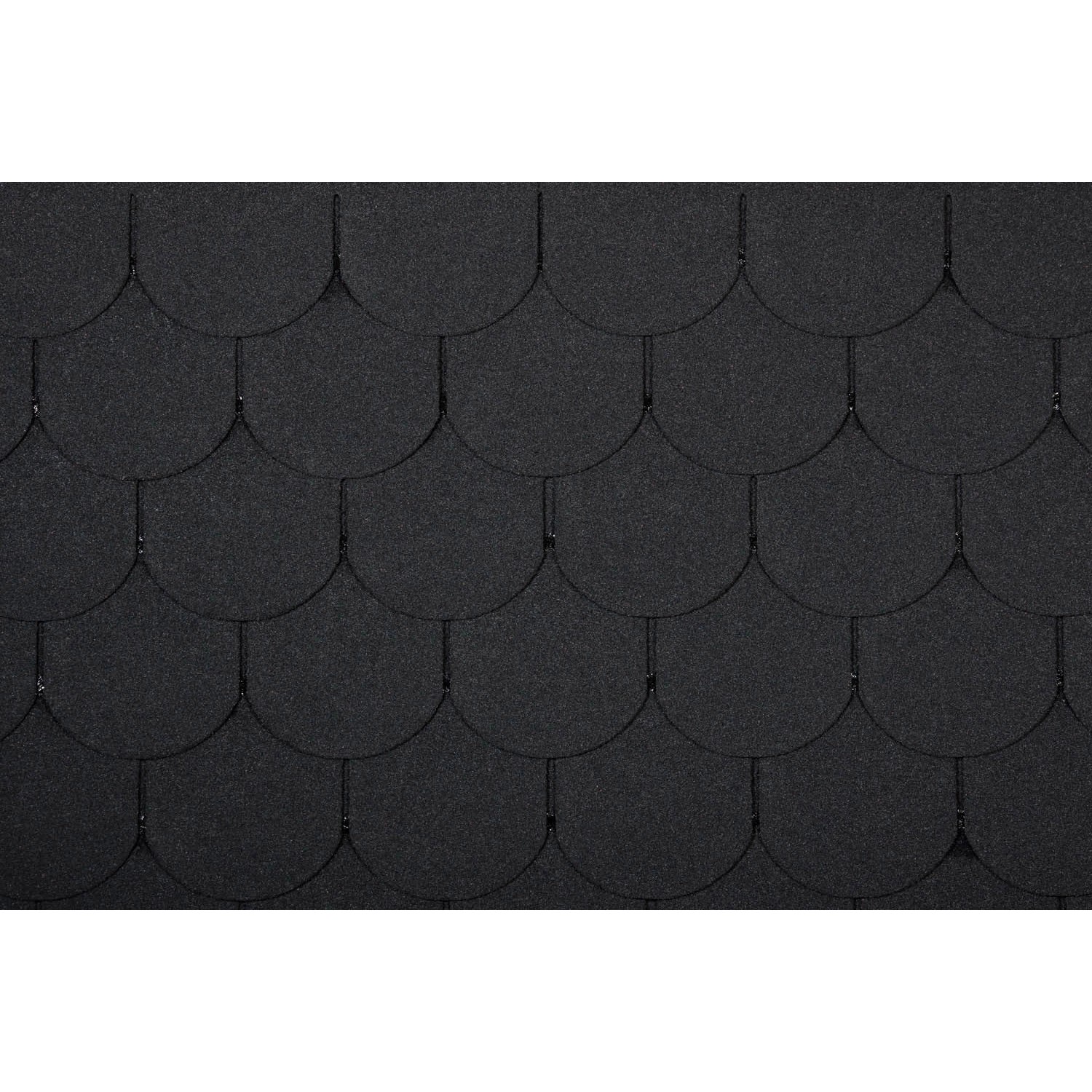 Schwarze Bitumen-Biberschindeln für die Bedachung, 2 m² Paket.