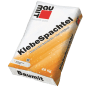 Weißer Baumit Klebespachtel 25 kg Sack. Mineralischer Unterputzmörtel und Kleber für Bauarbeiten, Ausgleichsmasse.