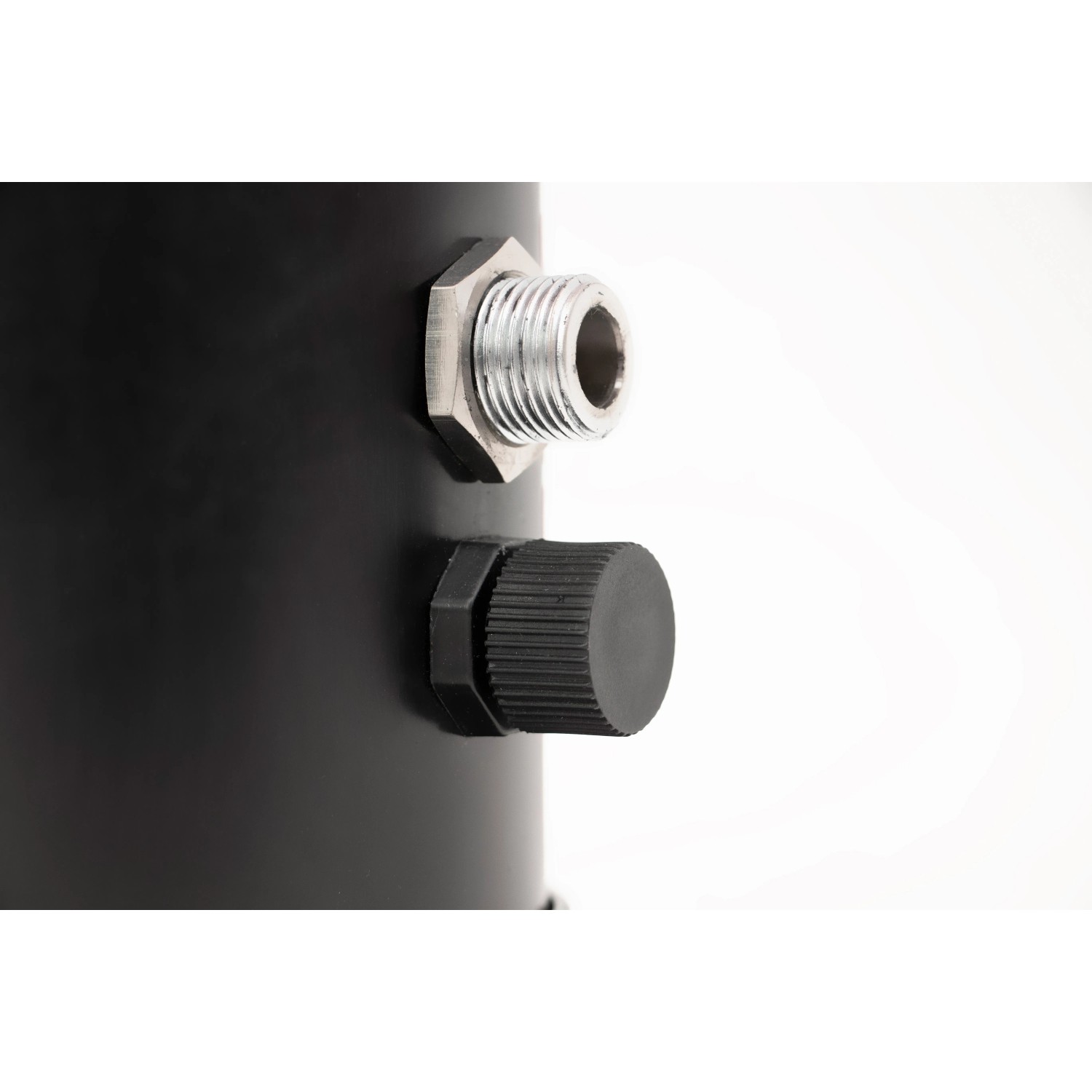 Detailaufnahme: Summer Fun Solardusche Easy, Anschluss und Regler.