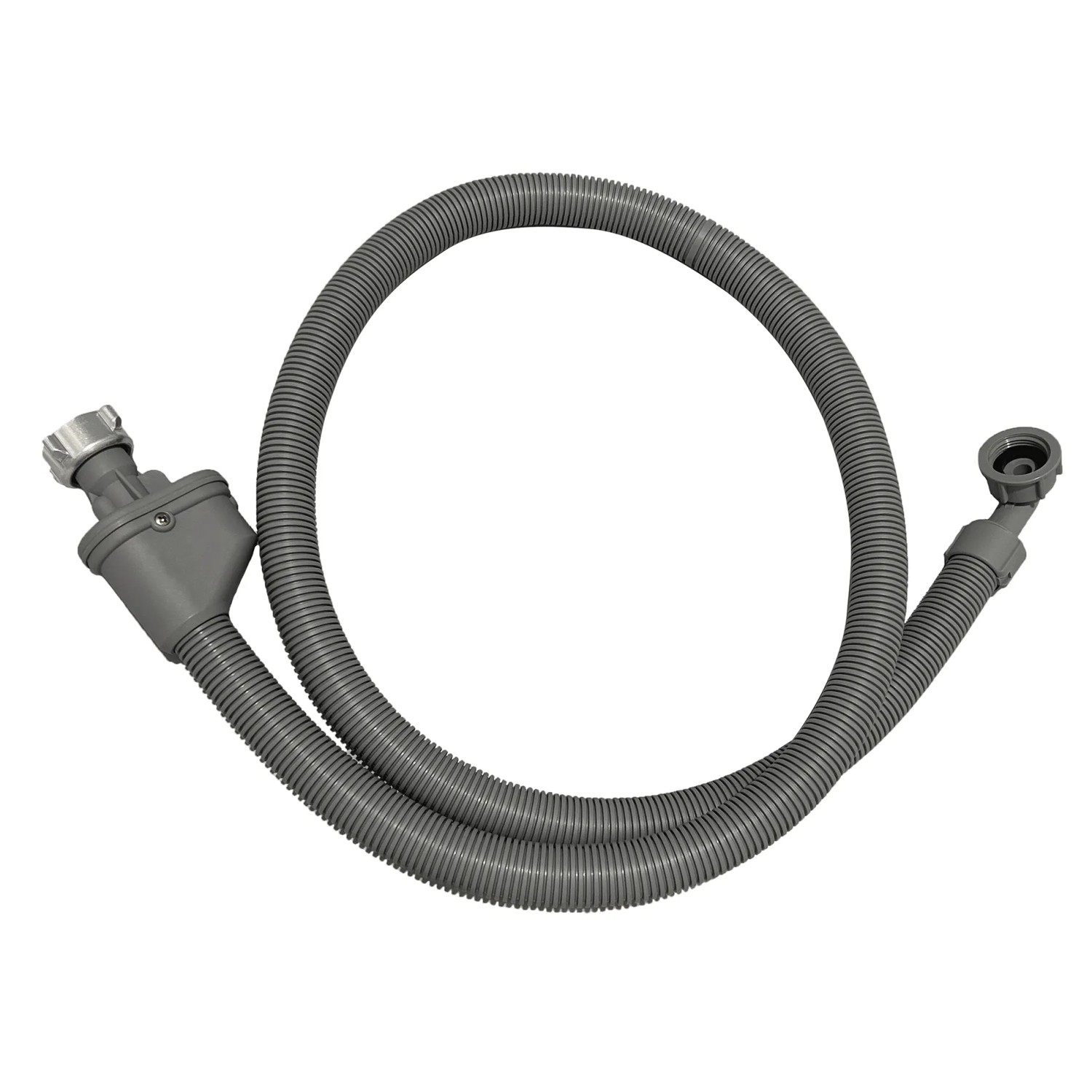 Grauer Kirchhoff Sicherheits-Zulaufschlauch, 3 m, für Waschmaschine und Spülmaschine.