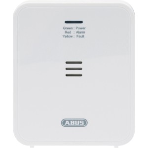 Abus Kohlenmonoxid-Warnmelder COWM370 in Weiß, zur Detektion von CO in Innenräumen.