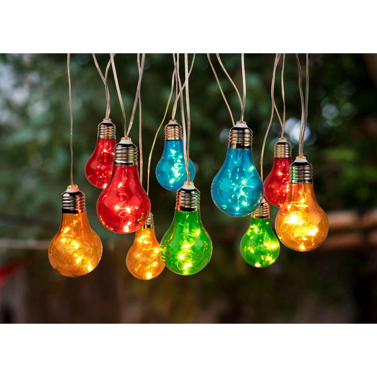 Näve LED-Lichterkette Solar außen IP44 Bunt 3,6 m kaufen bei OBI