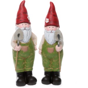 Gartenzwerg Stehend 2-fach Sortiert 27 cm x 8,5 cm x 9 cm