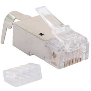 Schwaiger CAT 6A/CAT 7 Netzwerkstecker Set, 4 Stück, für Computer & Multimedia Zubehör.