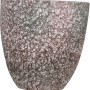Dunkelgrüner Keramik-Übertopf Vulcano, Ø 20 cm, für den Innenbereich.