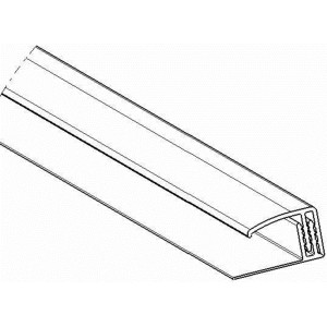 Grosfillex Abschlußprofil klippbar Weiß 5 mm - 8 mm