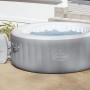 Bestway Lay-Z-Spa St. Lucia AirJet aufblasbarer Whirlpool, Ø 170 cm, silbergrau, mit Pumpe.