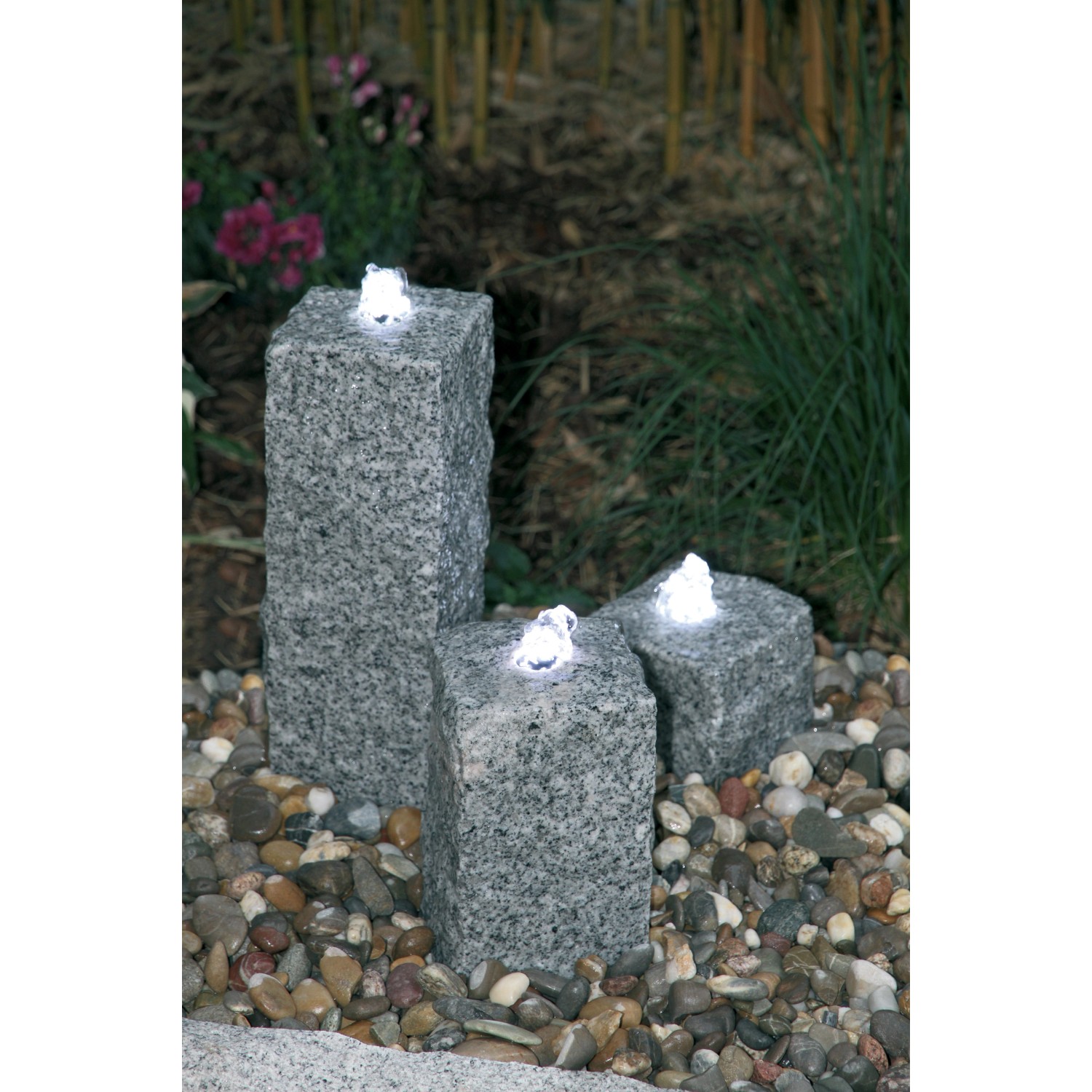 Silex Granit Quellstein Granit 3er 40/25/15 cm kaufen bei OBI